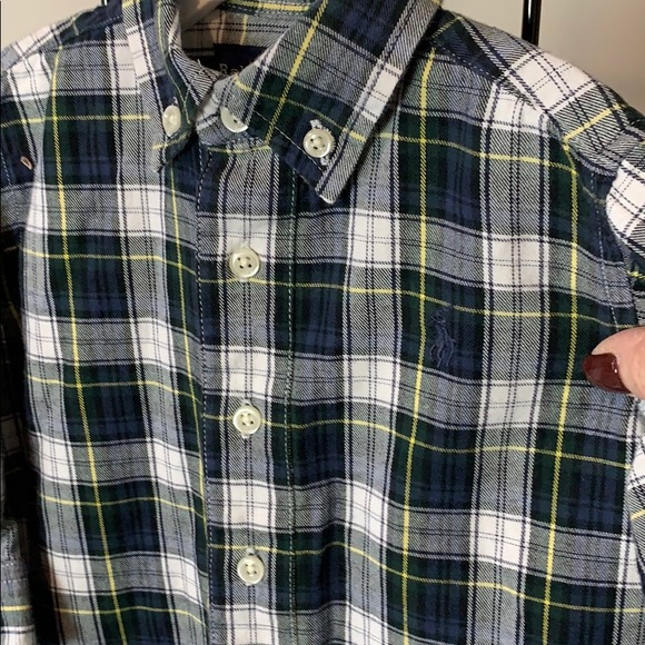 RALPH LAUREN Plaid Coverall, EC Boy 12M - Picture 4 of 6